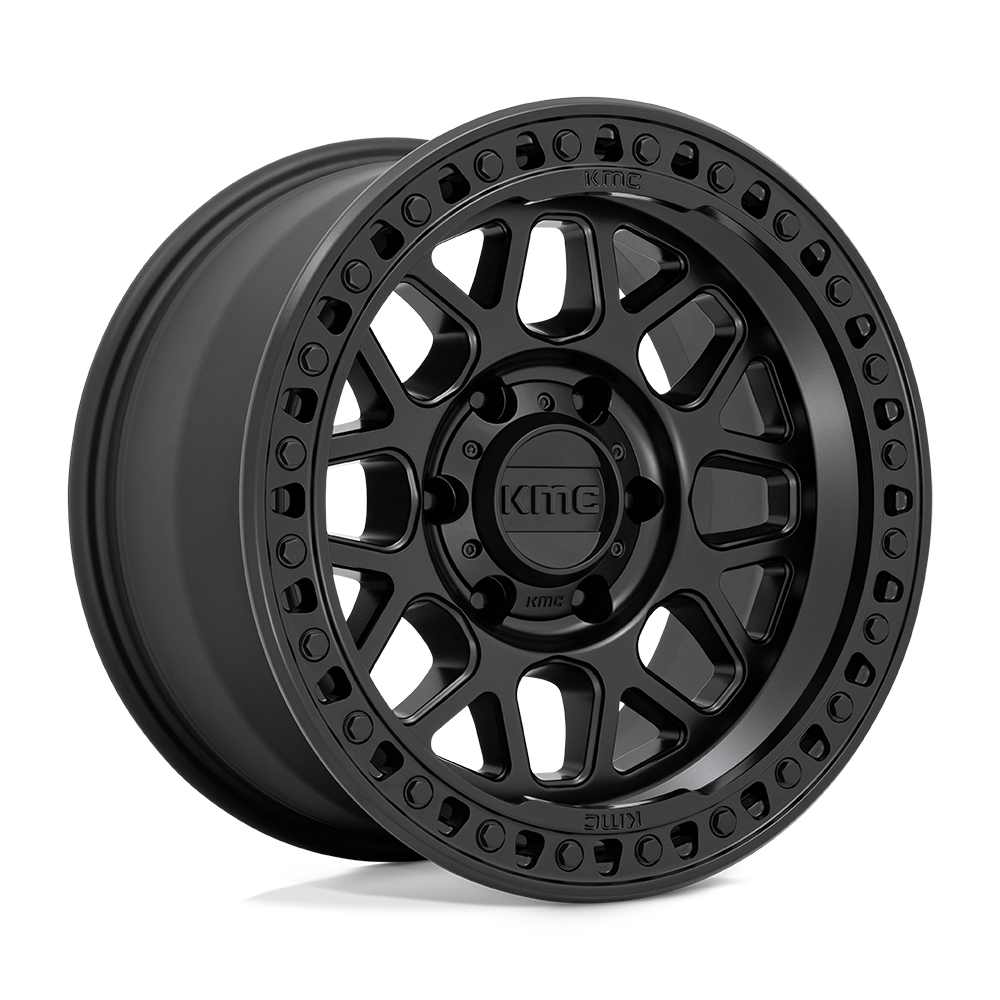 RINES KMC KM549-GRS 18X9.0 6X139.7 ET 18 SATIN BLACK CB 106.1