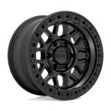 RINES KMC KM549-GRS 18X9.0 6X139.7 ET 18 SATIN BLACK CB 106.1
