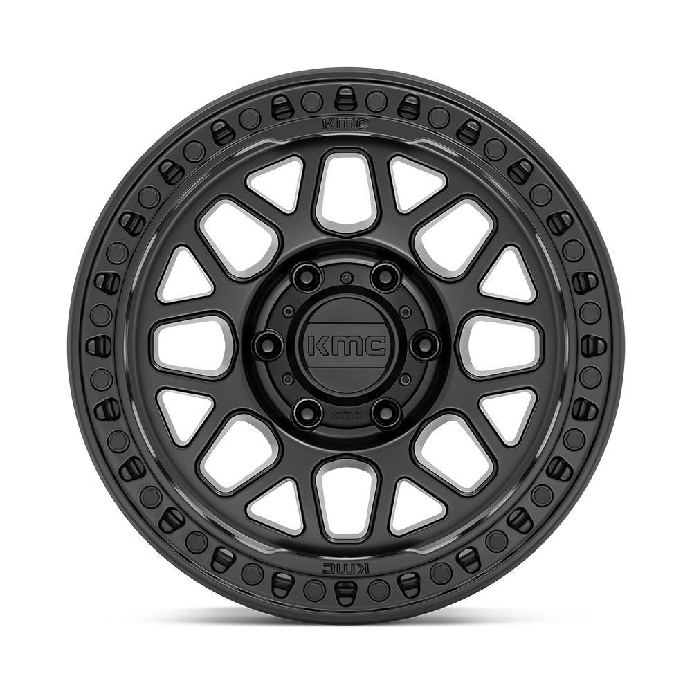 RINES KMC KM549-GRS 18X9.0 6X139.7 ET 18 SATIN BLACK CB 106.1