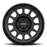 Rines Method Mr305 NV Double Black 17x8.5 5x5 5/127 ET0 CB 94mm Matte Black Gloss Black Lip