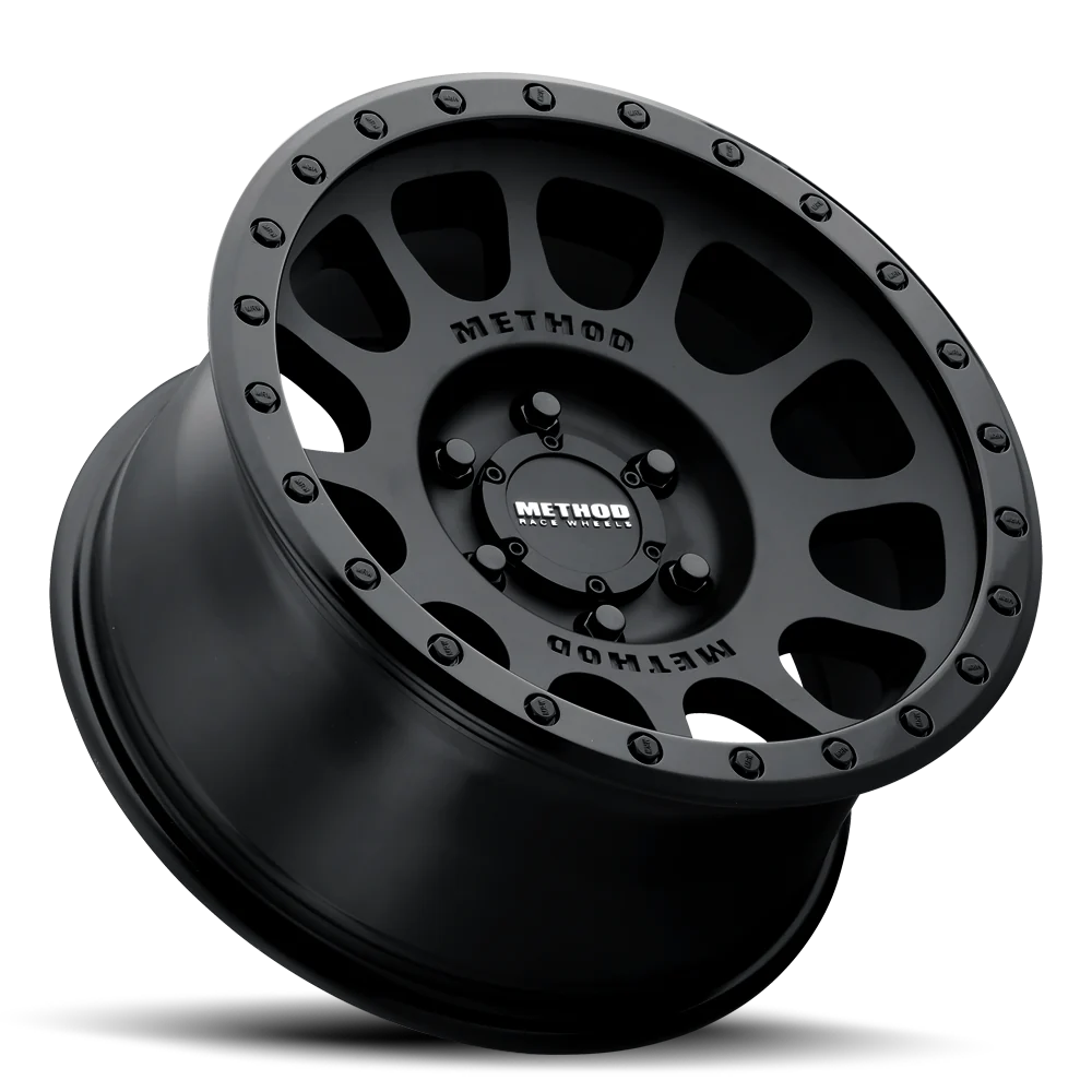 Rines Method Mr305 NV Double Black 17x8.5 5x5 5/127 ET0 CB 94mm Matte Black Gloss Black Lip