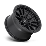 RINES FUEL D680-REBEL 18X9.0 6X135 ET 01 MATTE GUN METAL BLACK BEAD RING CB 87.1