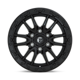 RINES FUEL D680-REBEL 18X9.0 6X135 ET 01 MATTE GUN METAL BLACK BEAD RING CB 87.1