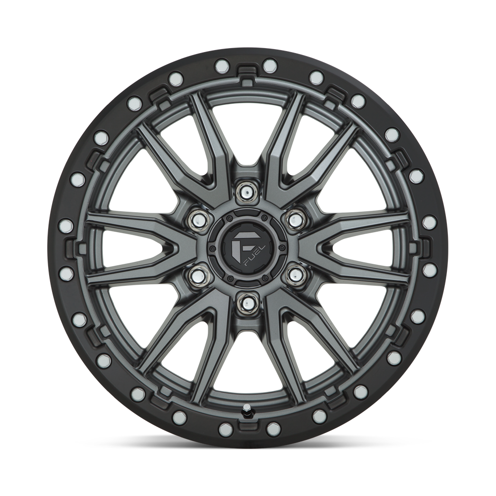 RINES FUEL D680-REBEL 18X9.0 6X139.7 ET 20 MATTE ANTHRACITE BLACK RING CB 106.1