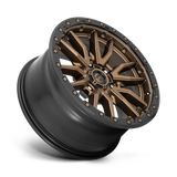 RINES FUEL D681-REBEL 17X9.0 6X139.7 ET -12 MATTE BRONZE W/MATTE BLACK RING CB 106.1