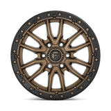 RINES FUEL D681-REBEL 17X9.0 6X139.7 ET -12 MATTE BRONZE W/MATTE BLACK RING CB 106.1