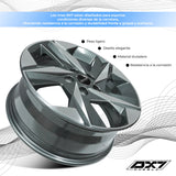 RIN BX7 FW3 17 5X114.3/ ET 49/ CB 67.1/ NEGRO-GUNMETAL MACHINED FACE