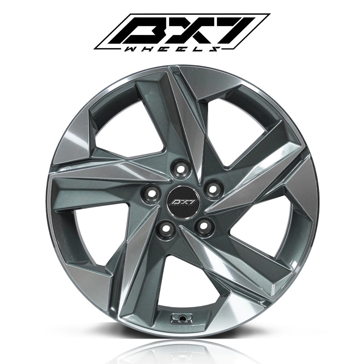 RIN BX7 FW3 17 5X114.3/ ET 49/ CB 67.1/ NEGRO-GUNMETAL MACHINED FACE