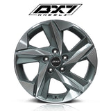 RIN BX7 FW3 17 5X114.3/ ET 49/ CB 67.1/ NEGRO-GUNMETAL MACHINED FACE