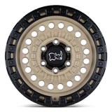 RIN BLACK RHINO SENTINEL DESERT SAND W-BLACK LIP EDGE/ APLICACIÓN PARA TACOMA, RANGER, L200, HILUX Y SIERRA