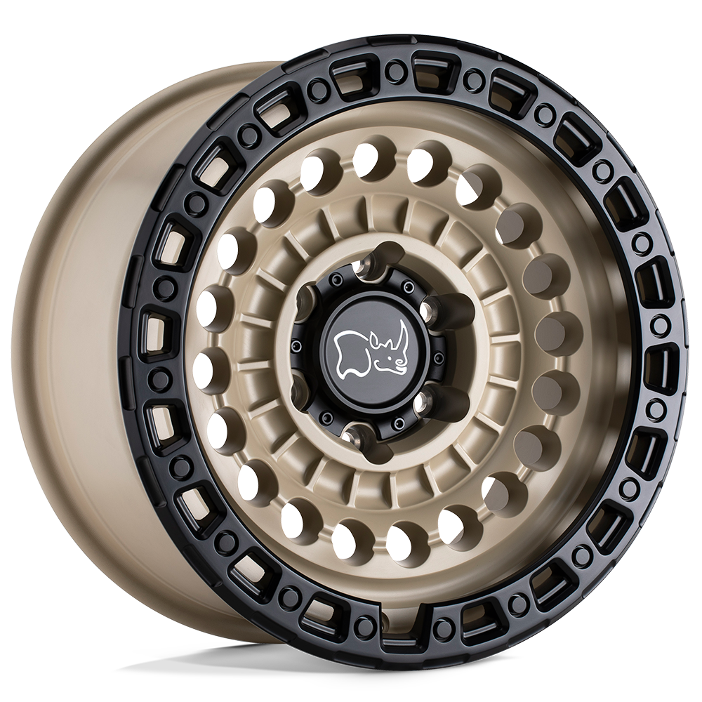 RIN BLACK RHINO SENTINEL DESERT SAND W-BLACK LIP EDGE/ APLICACIÓN PARA JEEP JK/JL Y GLADIADOR