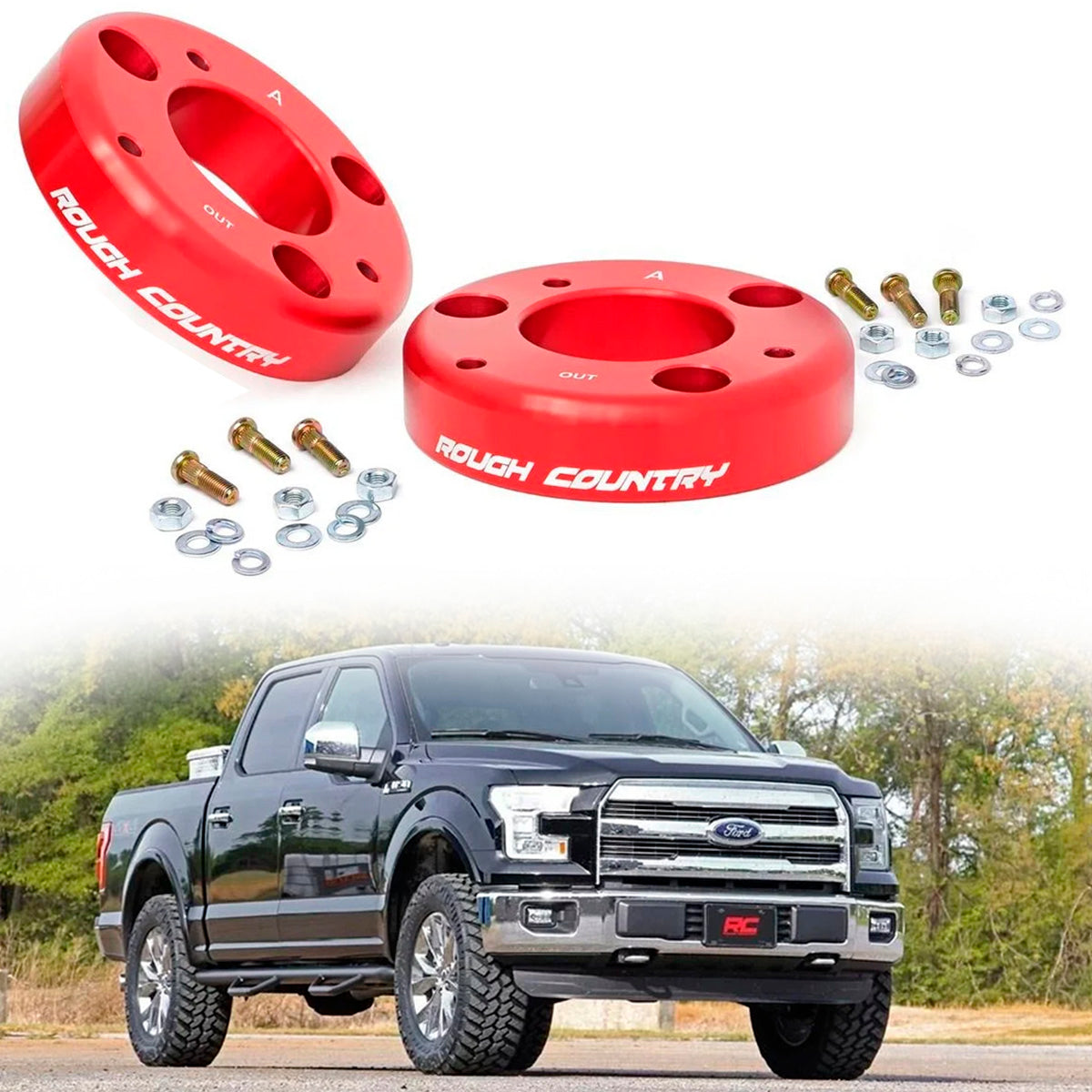 KIT DE NIVELACIÓN 2" ROUGH COUNTRY PARA FORD F-150 2014 A 2022