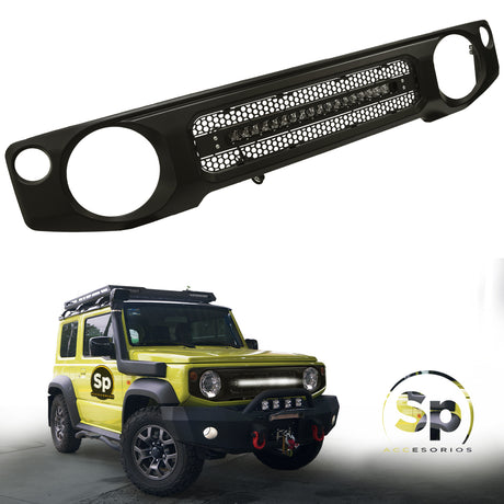 PARRILLA CON BARRA LED OFF ROAD PARA SUZUKI JIMNY 2020 - 2024