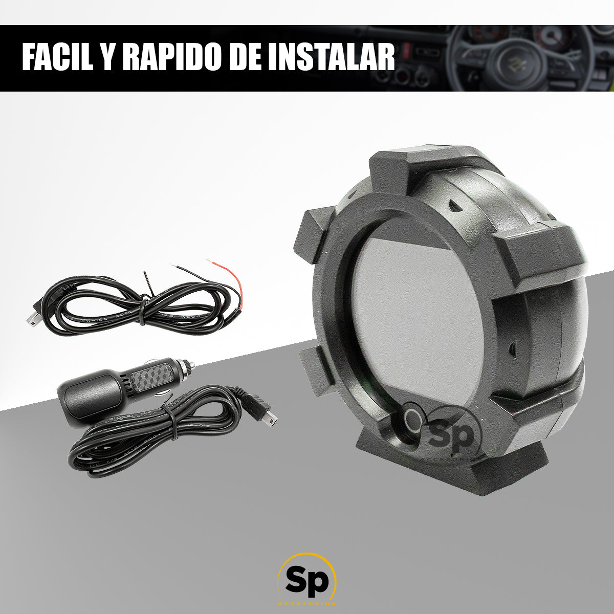GPS BRÚJULA INCLINÓMETRO Y ODÓMETRO UNIVERSAL PARA SUZUKI JIMNY 2021 - 2024