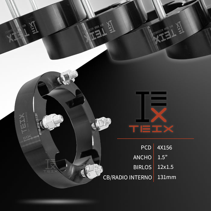 KIT ESPACIADORES 1.5" 4/156 LLANTA CB 131 12X1.5