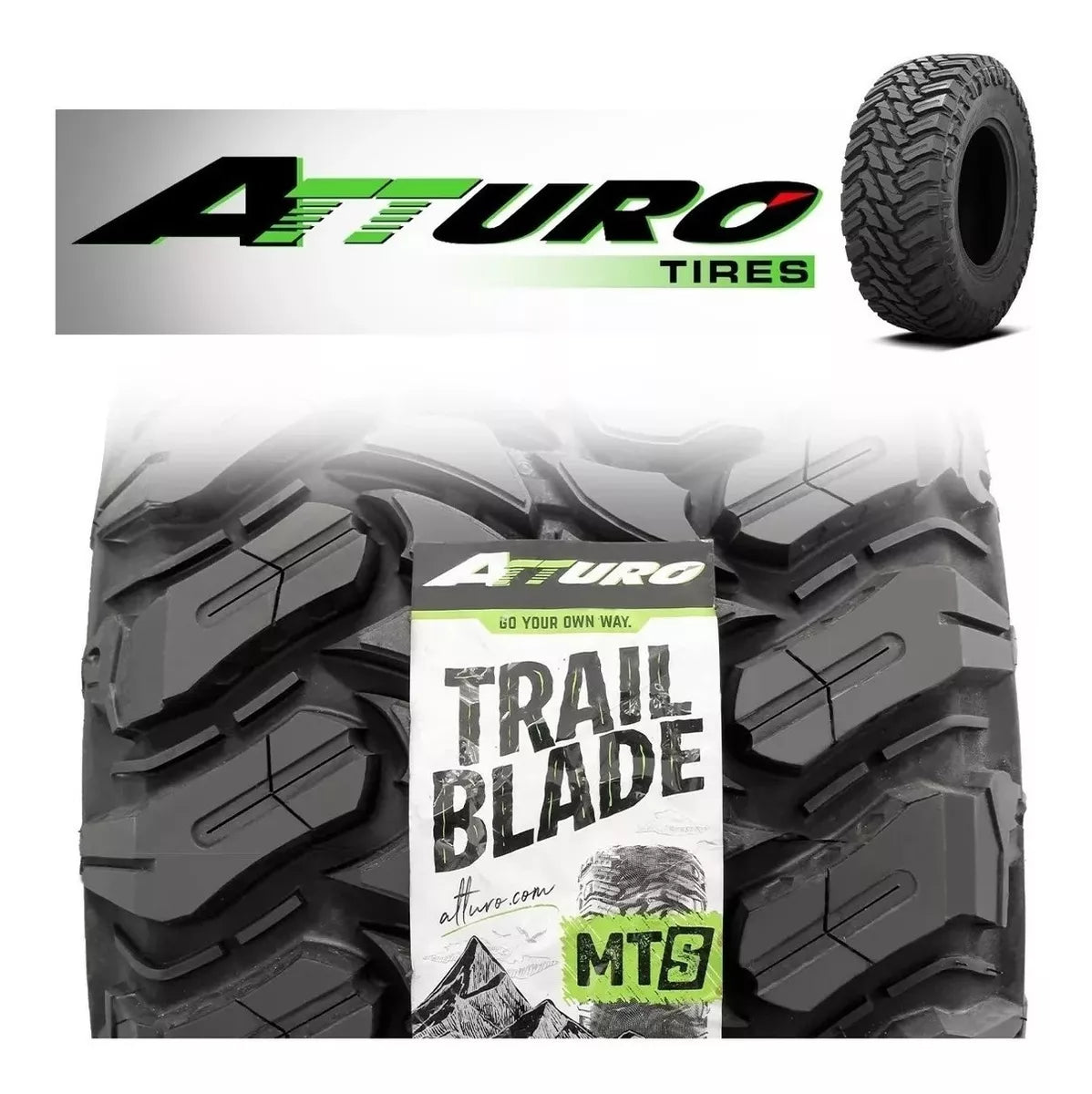 LLANTA ATTURO TIRES TRAIL BLADE MTS LT 295/55 123/120Q R20