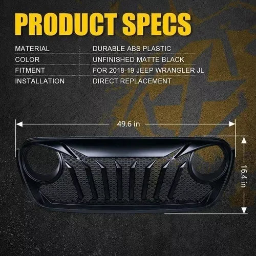 PARRILLA ANGRY ENOJADA PARA JEEP WRANGLER JL 2019 - 2020