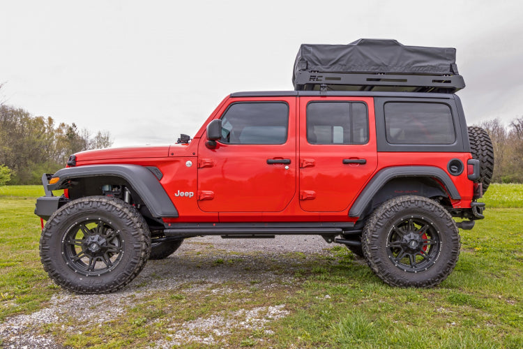 NEW Estribos Rough Country Jeep Wrangler 4 Puertas Jl 2018-2021